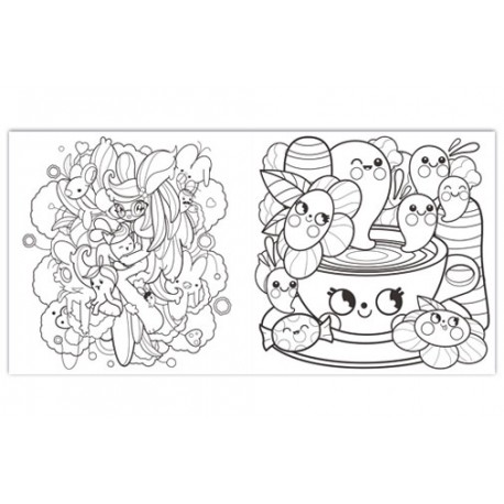 Coloring Book For Girls Doodle Cutes: The Really Best Relaxing